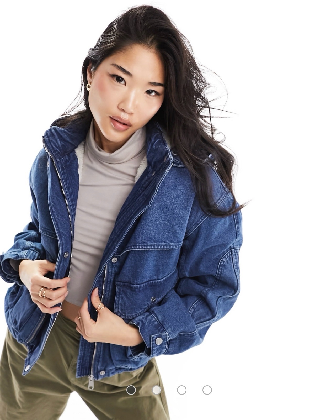 Veste jean bershka