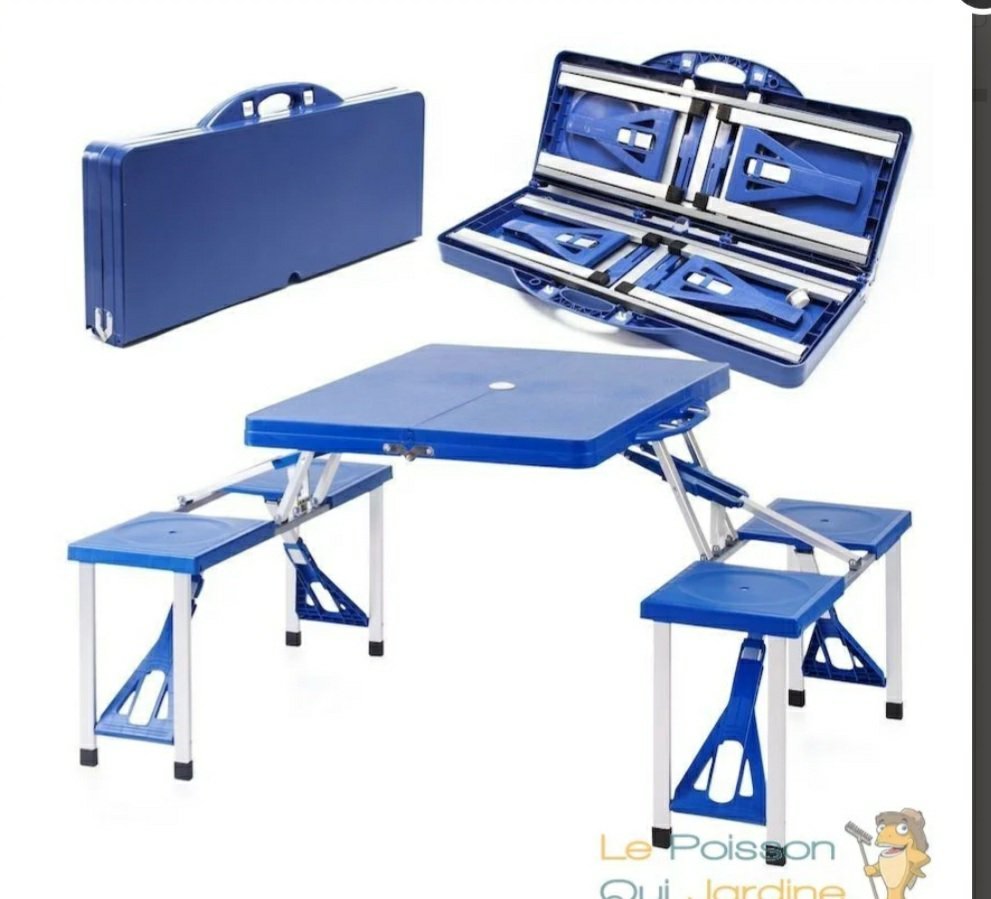 Table de comping pliable