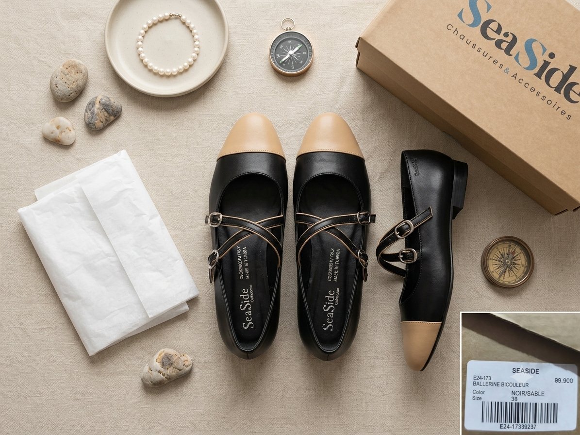 Ballerines bicolores