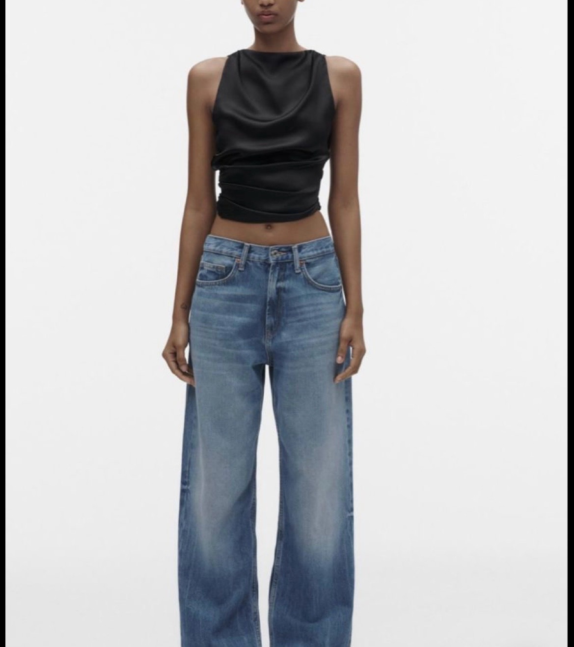 Haut satin zara
