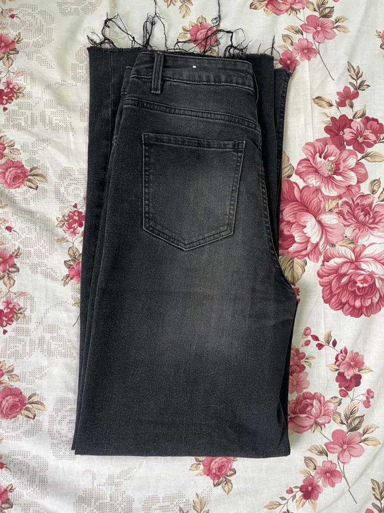 Pantalon large gris
