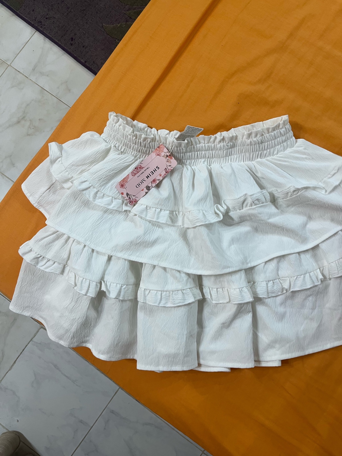 Mini jupe blanc