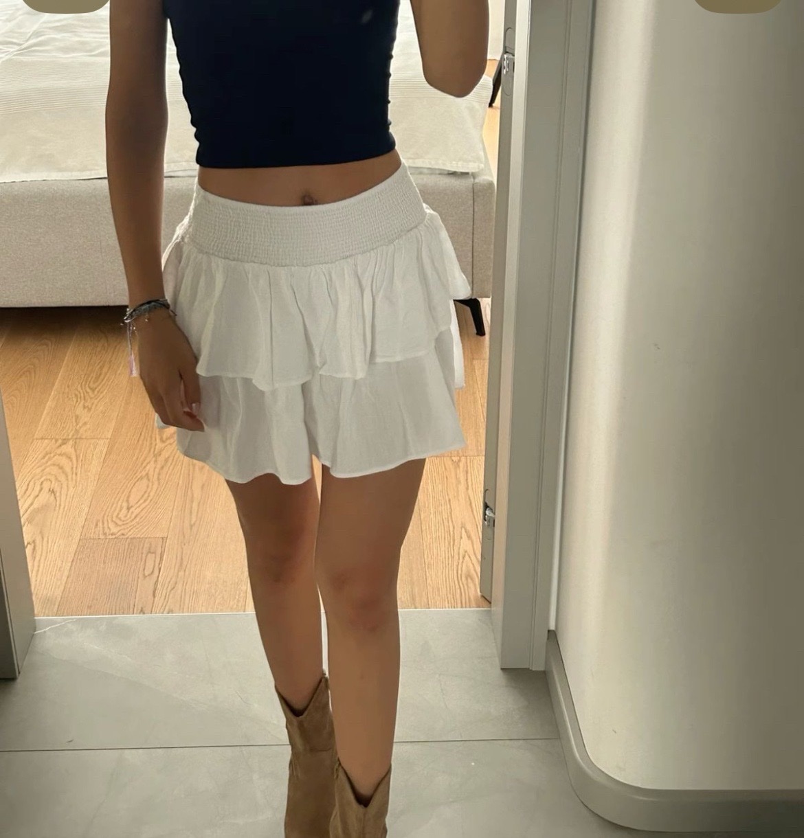 Mini jupe blanche