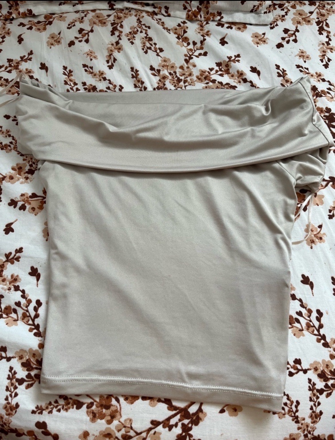 Pull coll  bateau beige