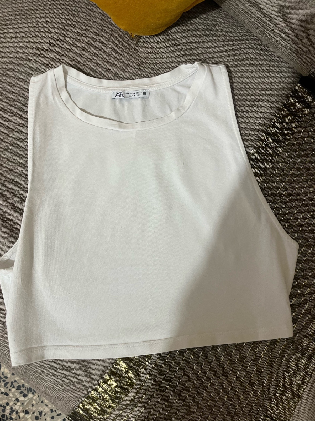 Top blanc zara
