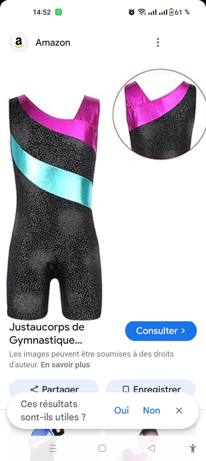 Tenue de gymnastique 