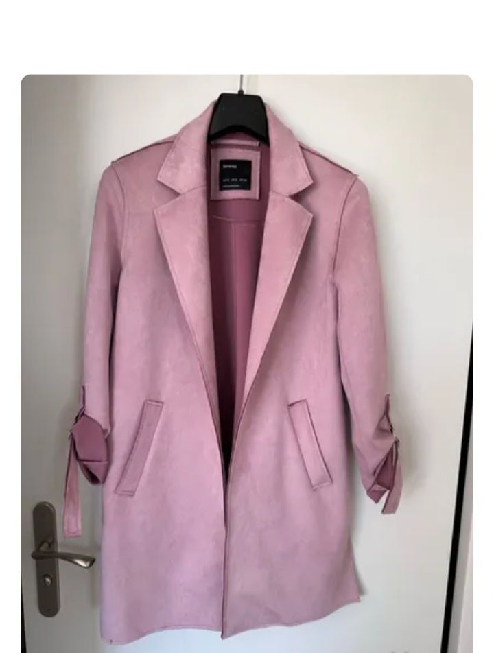 Veste bershka rose pale taille s ylabes m zeda 
