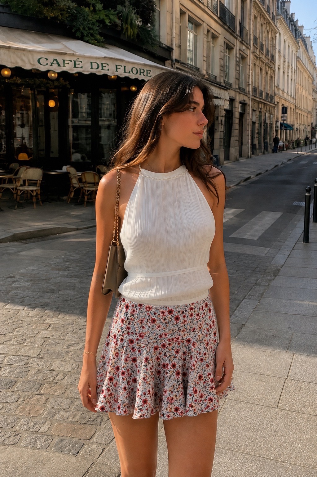 Mini jupe satin 