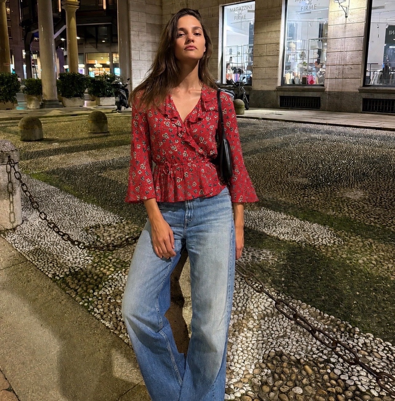 Blouse rouge Mango