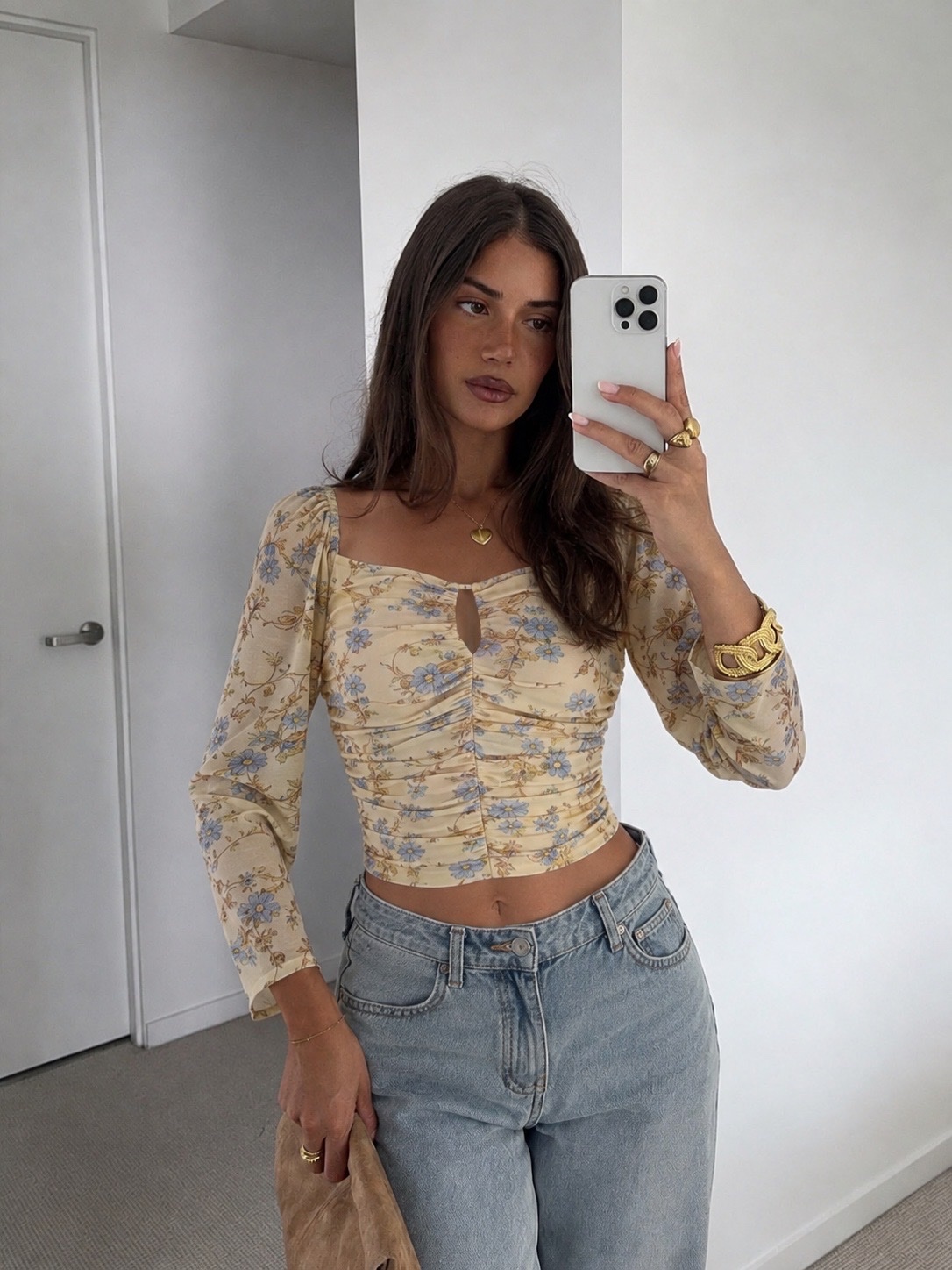 Blouse fleurie Mango