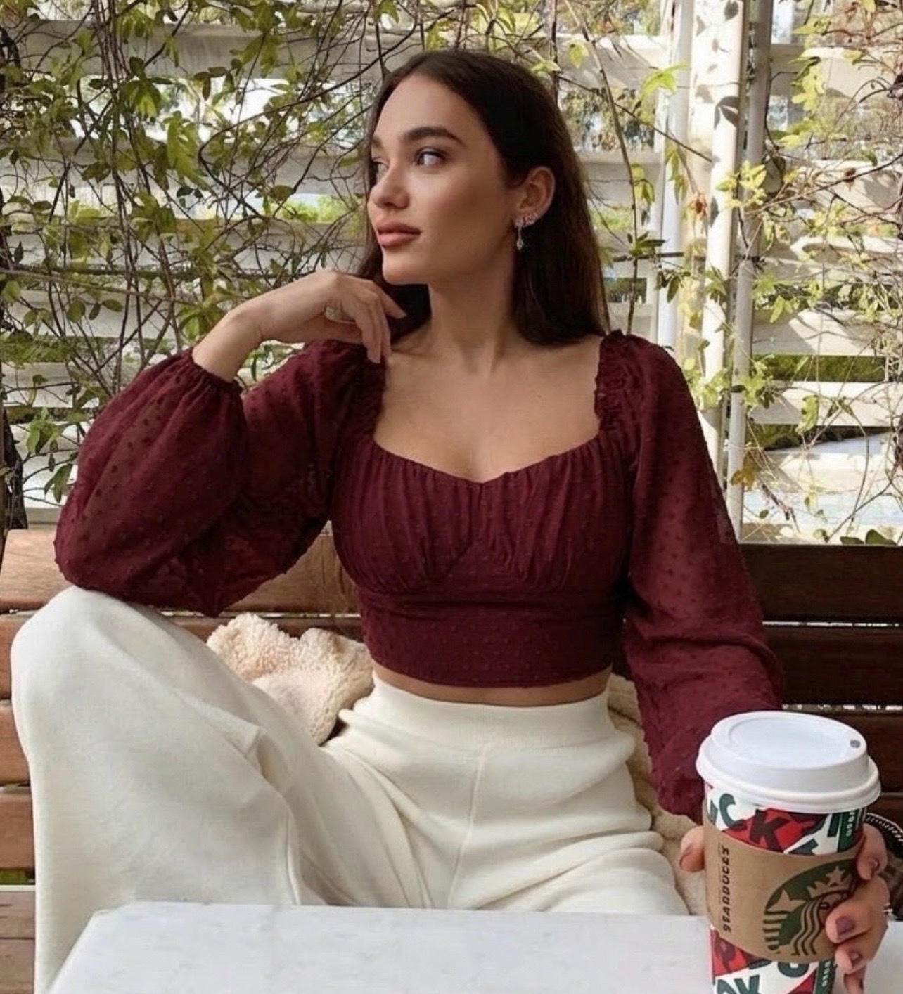 Blouse burgundy