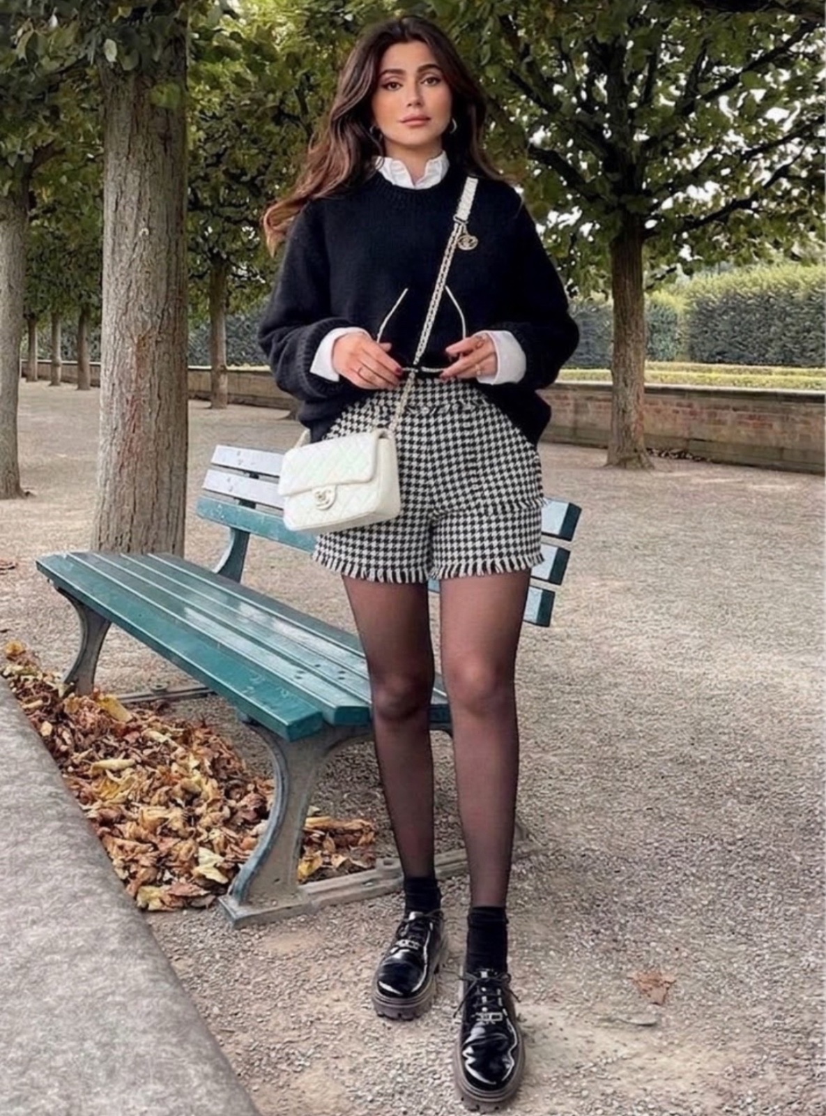 Short en tweed 