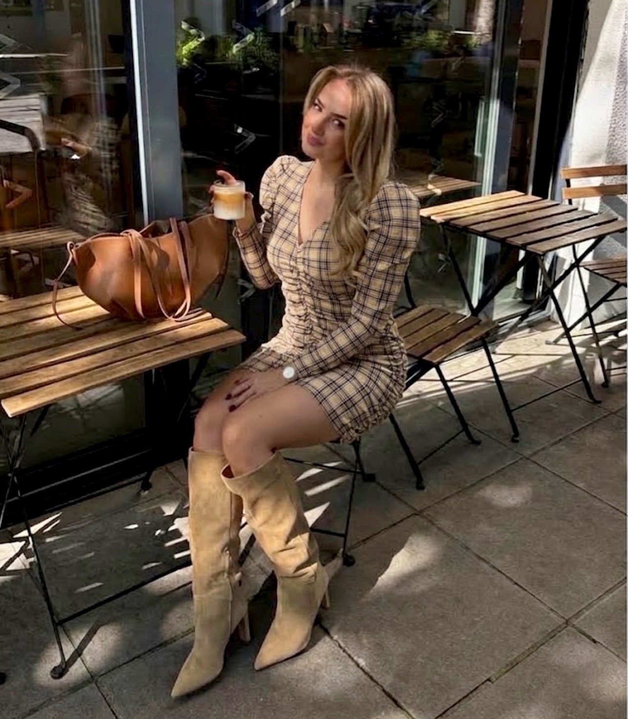 Robe beige 