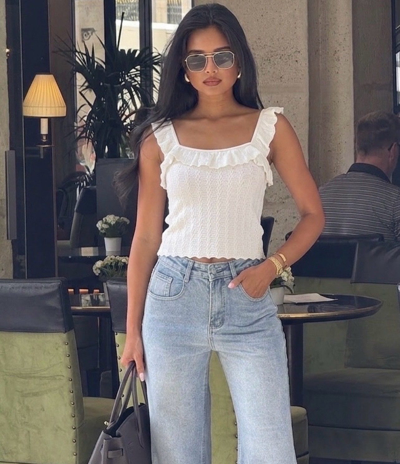 Pull blanc 