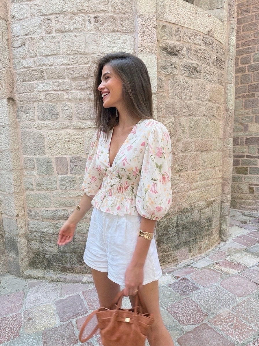 Blouse fleurie