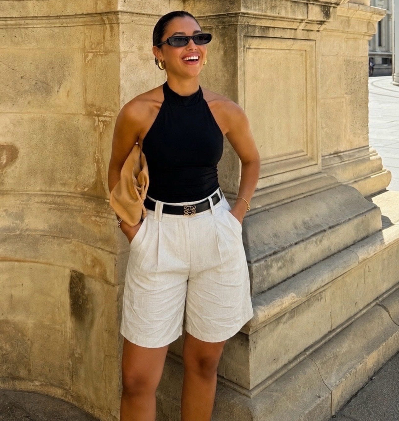 Short bermuda beige 