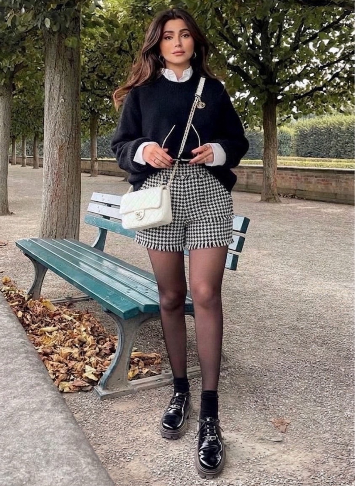 Short en tweed 