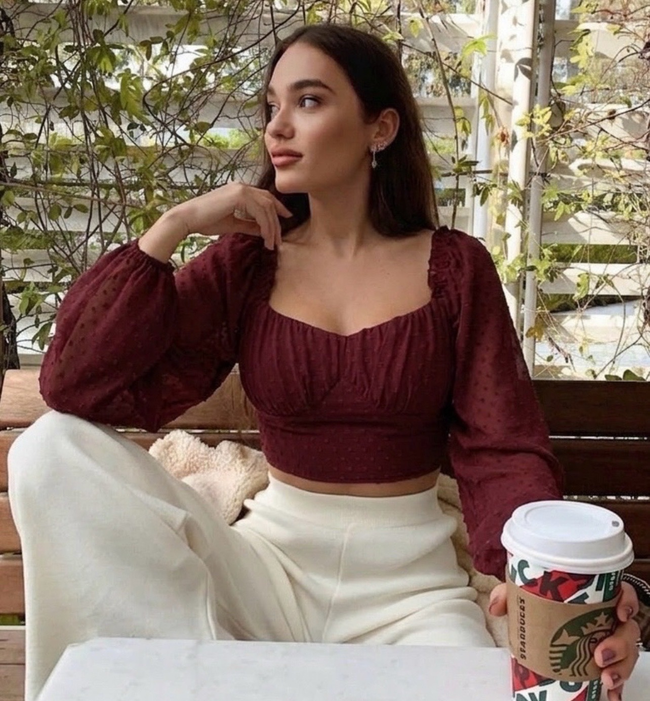 Blouse burgundy