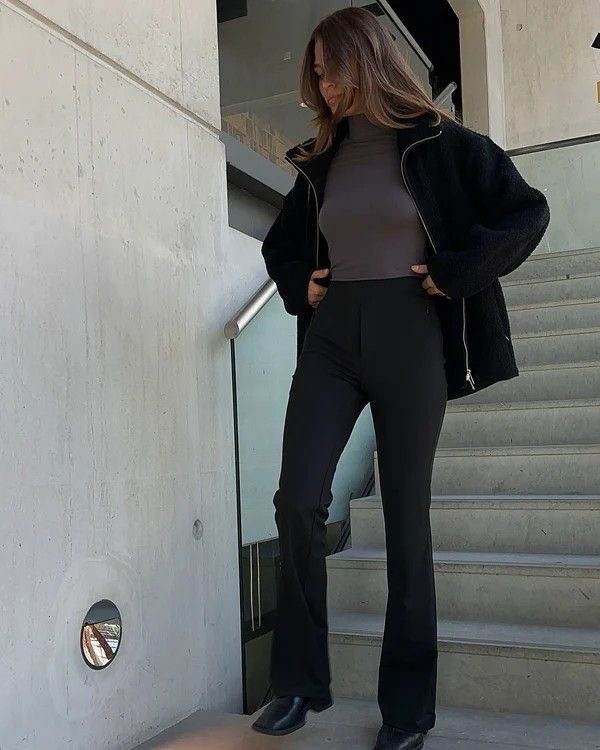 Pantalon flare noir 