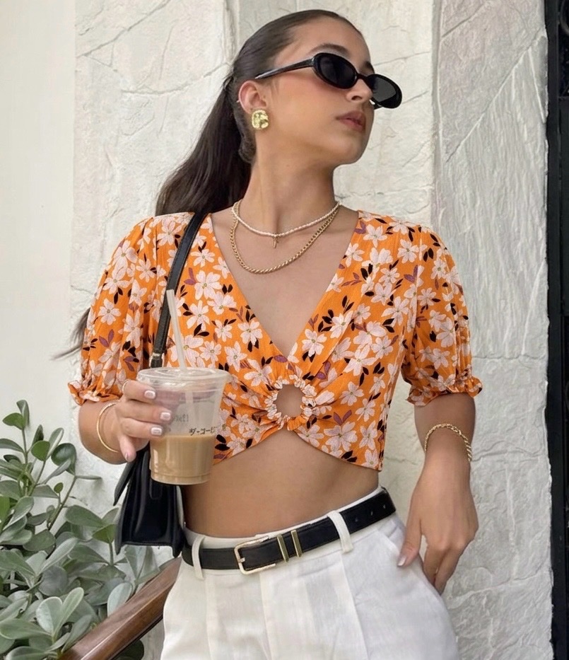 Crop top orange 