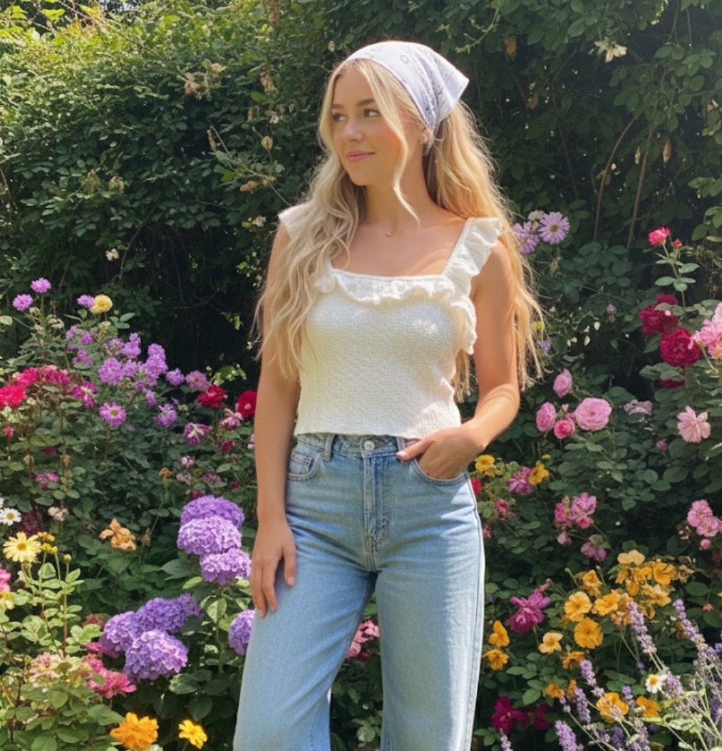 Crop top blanc zara