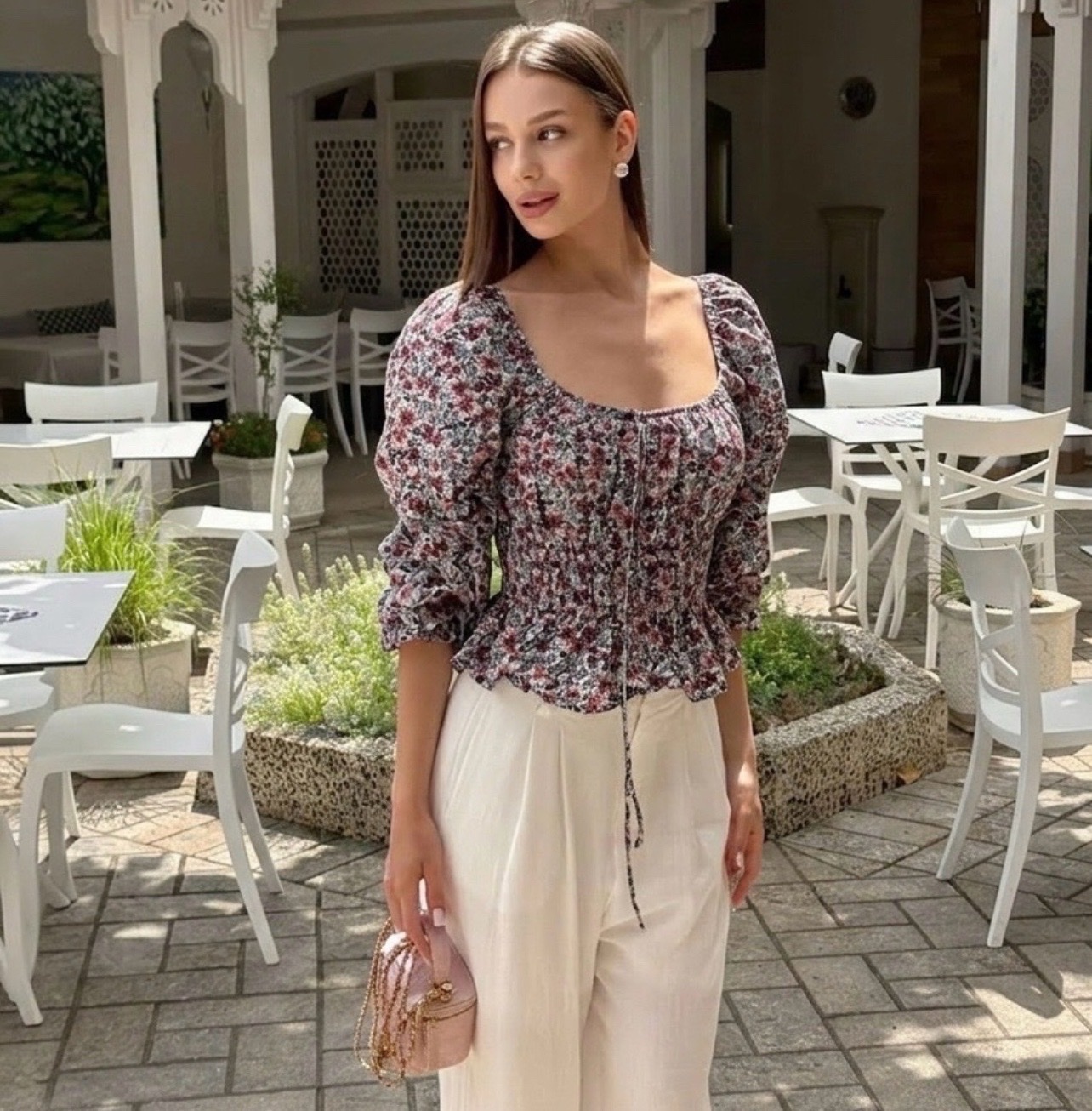 Blouse fleurie 
