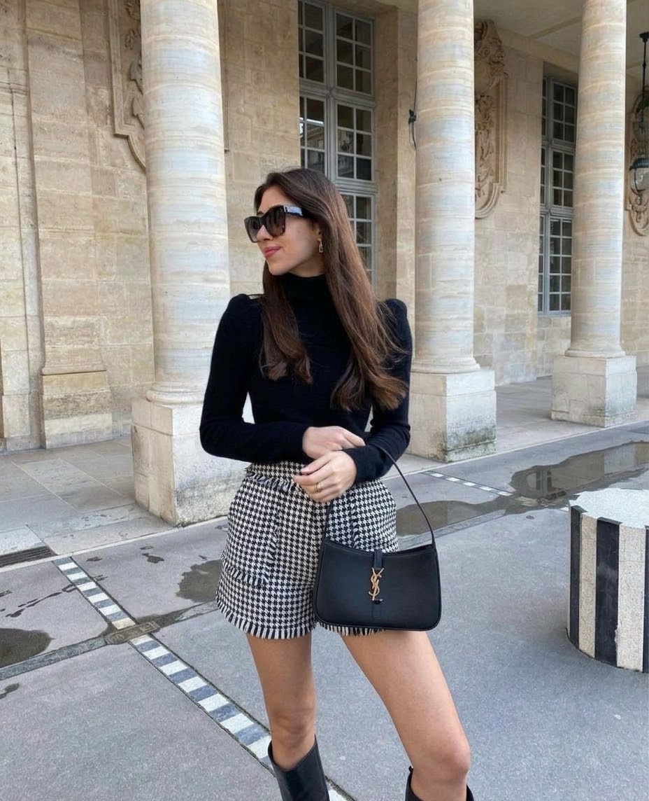 Short en tweed 