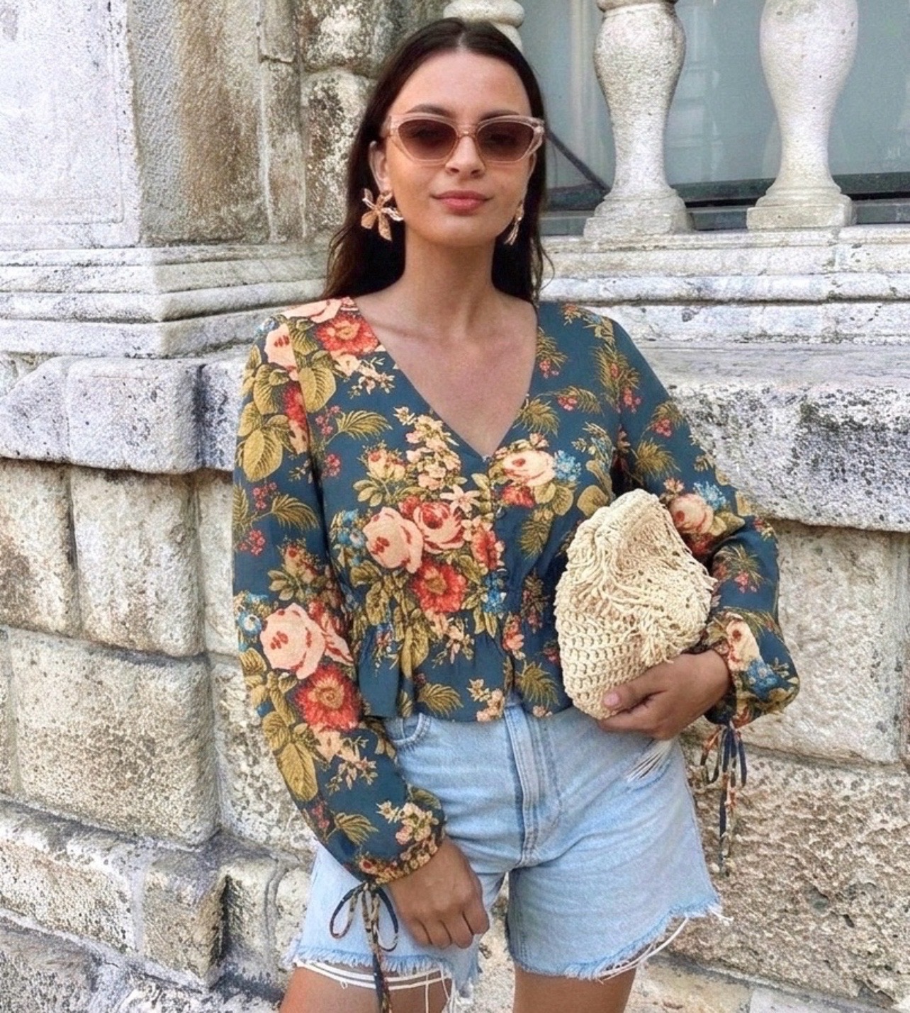 Blouse fleurie
