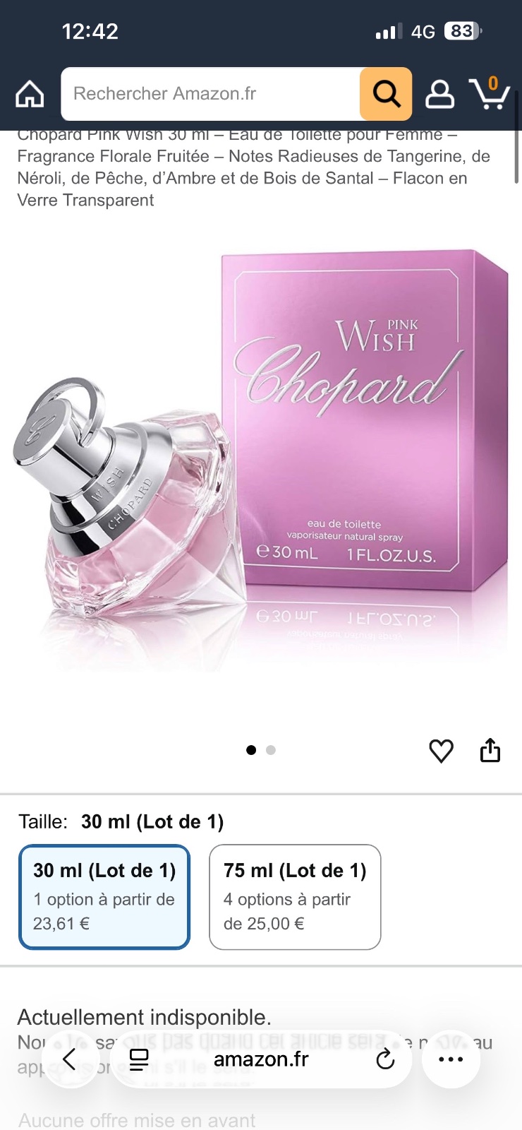 Parfum chopard pink wish