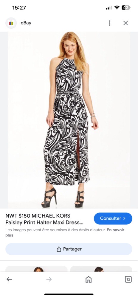 Robe michael kors authentique