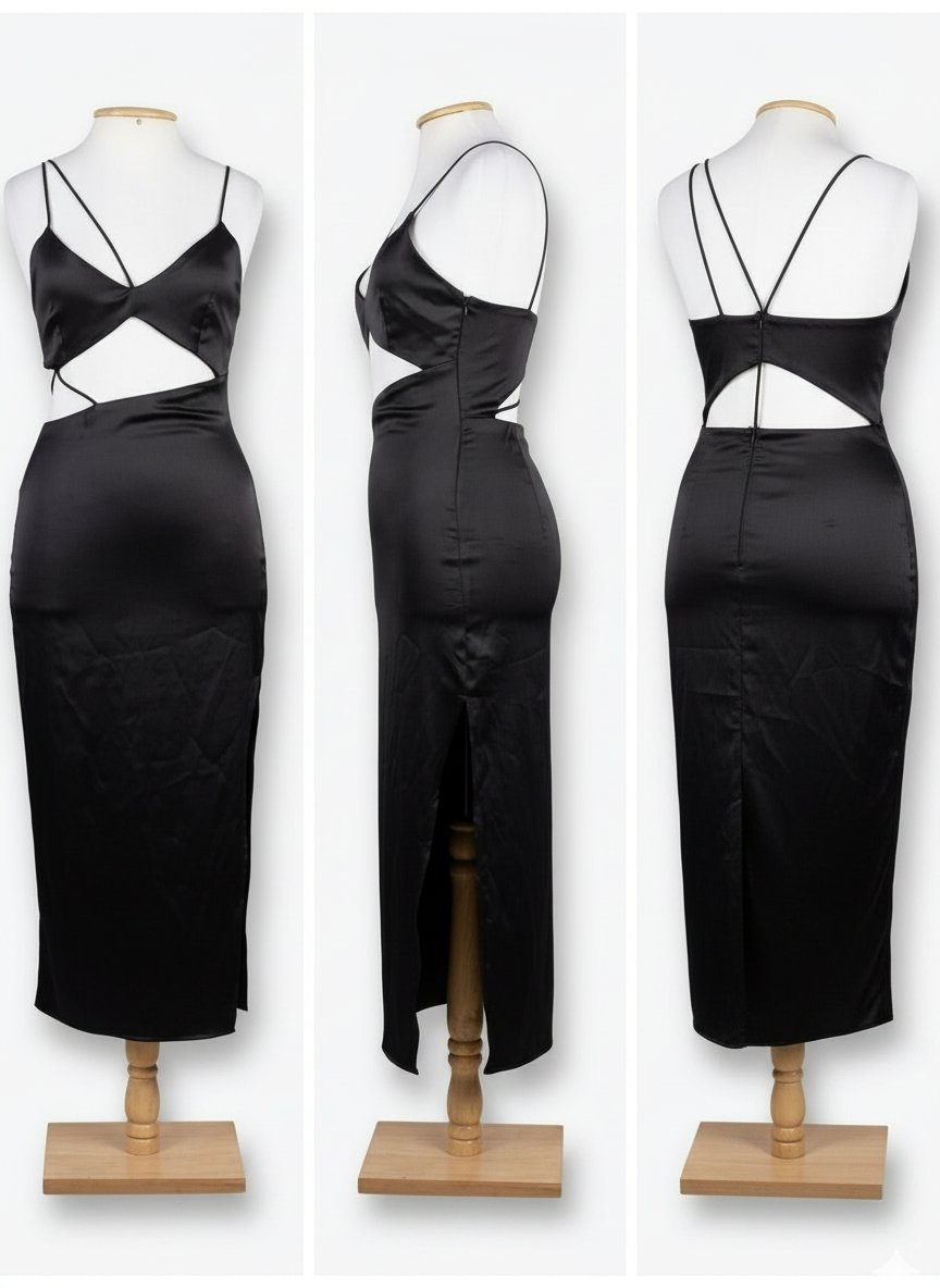 Robe effet satinée