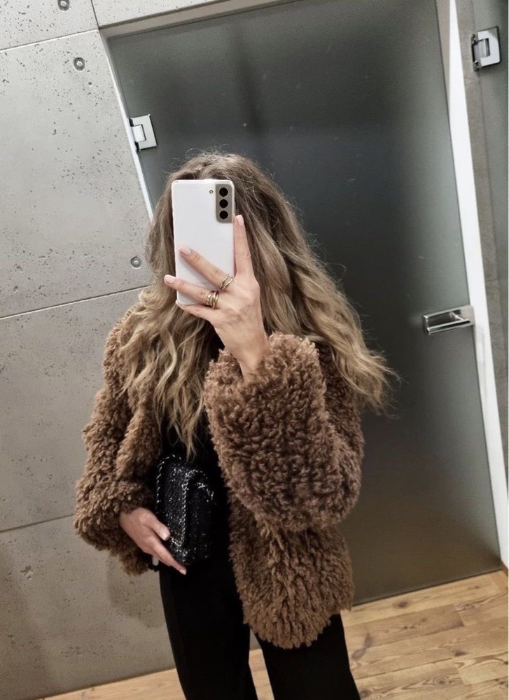 Trendy fuzzy jacket