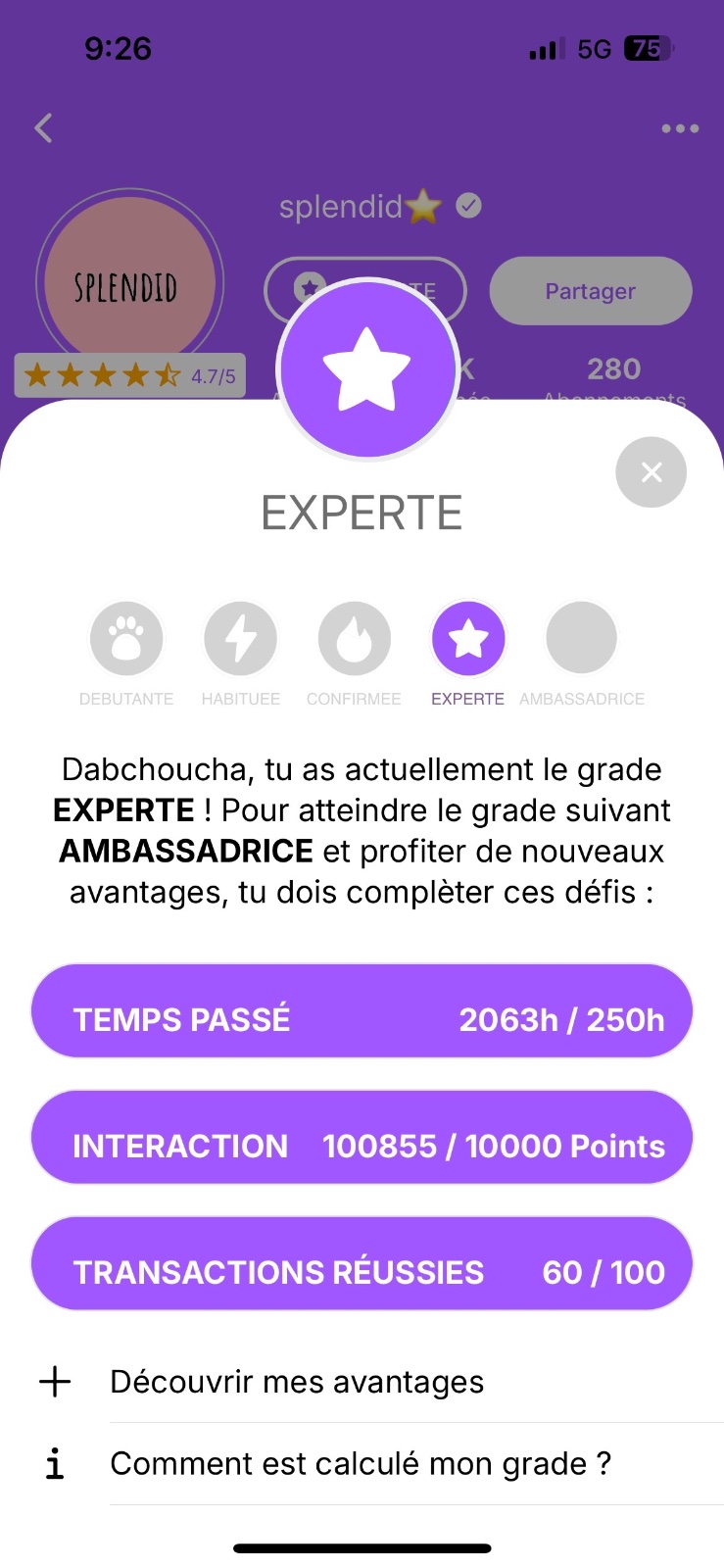 Merci beaucoup pour la confiance