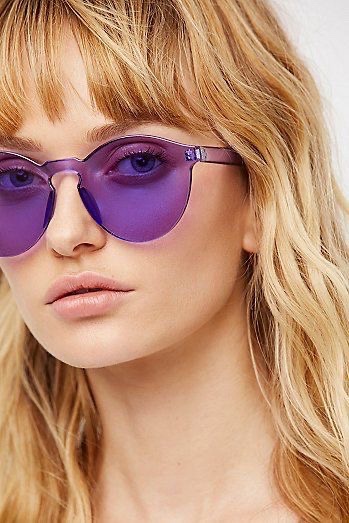 Des lunettes neufs miroite violet 
