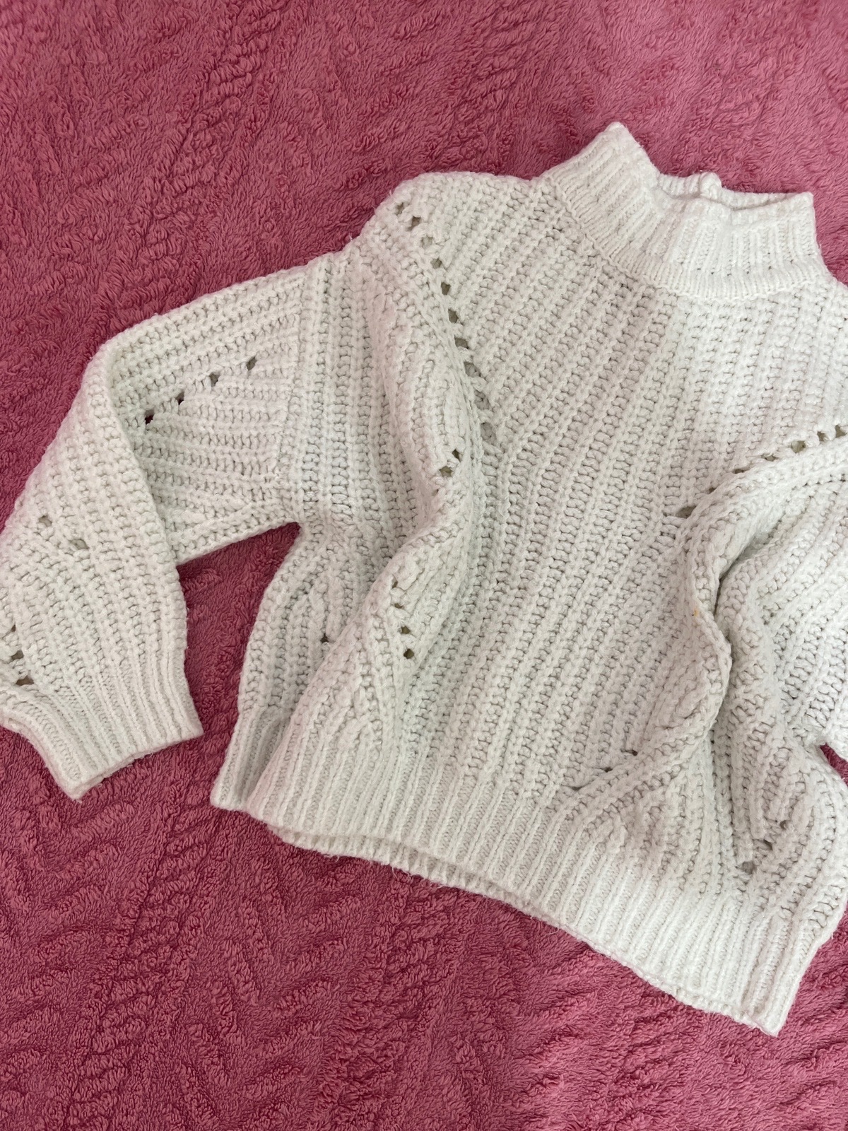 Pull en laine blanc bershka 