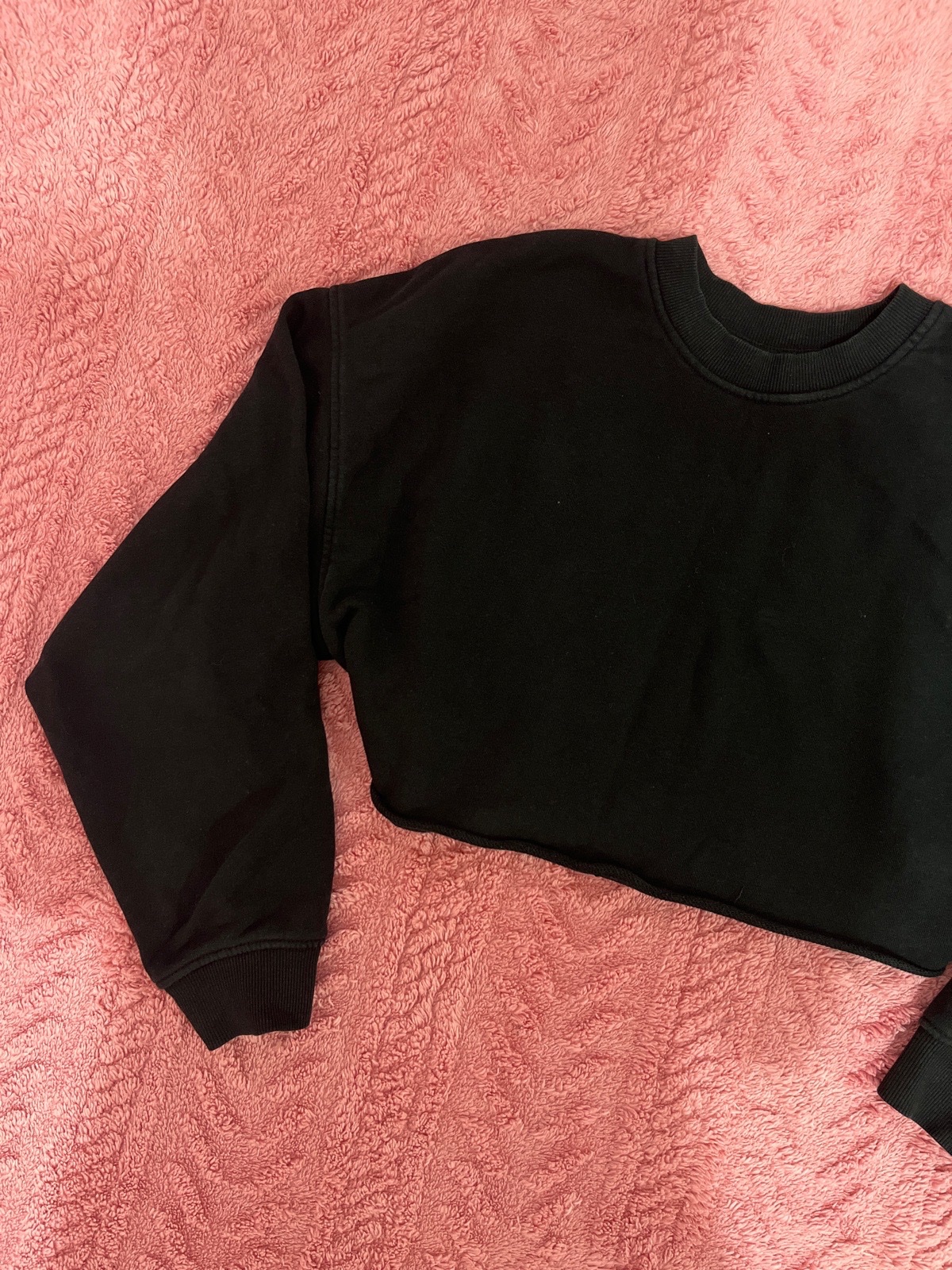 Crop top noir bershka