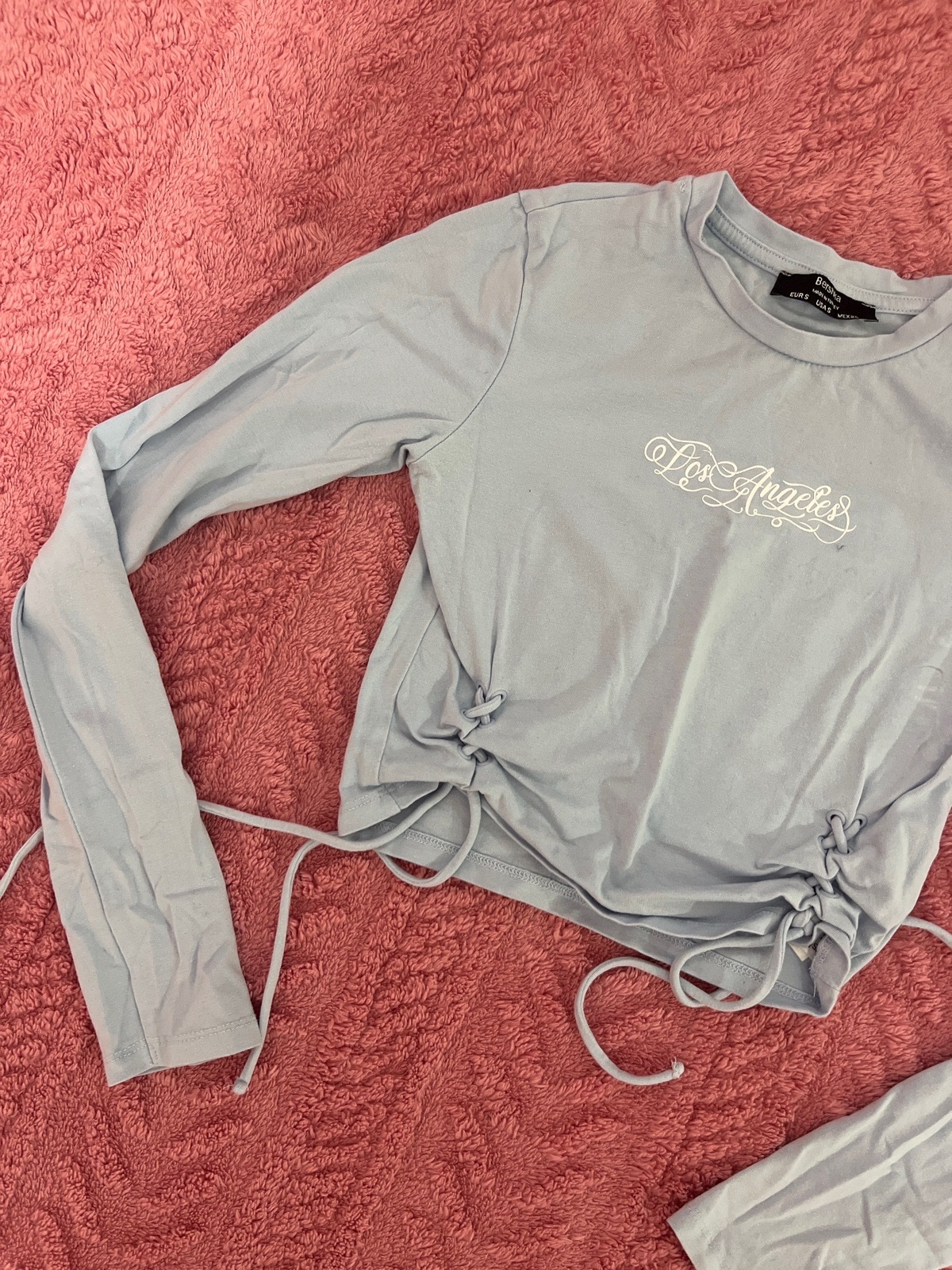 Top bershka bleu