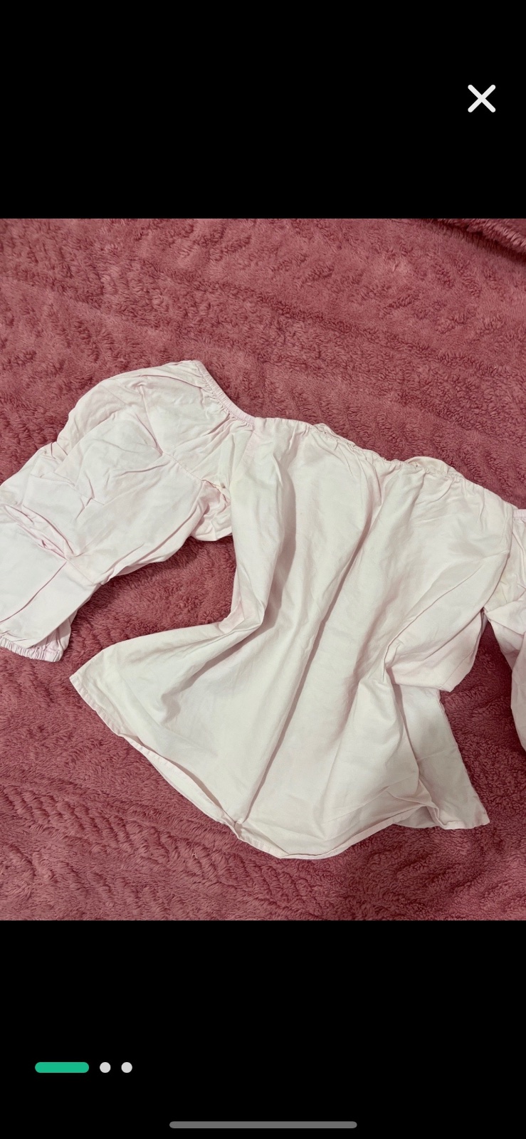 Chemise manche boufante rose bebe pull & bear
