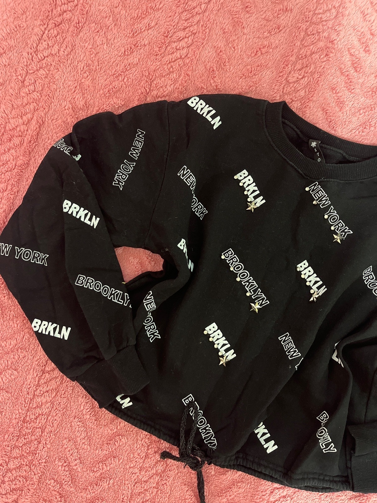 Crop top noir taille l