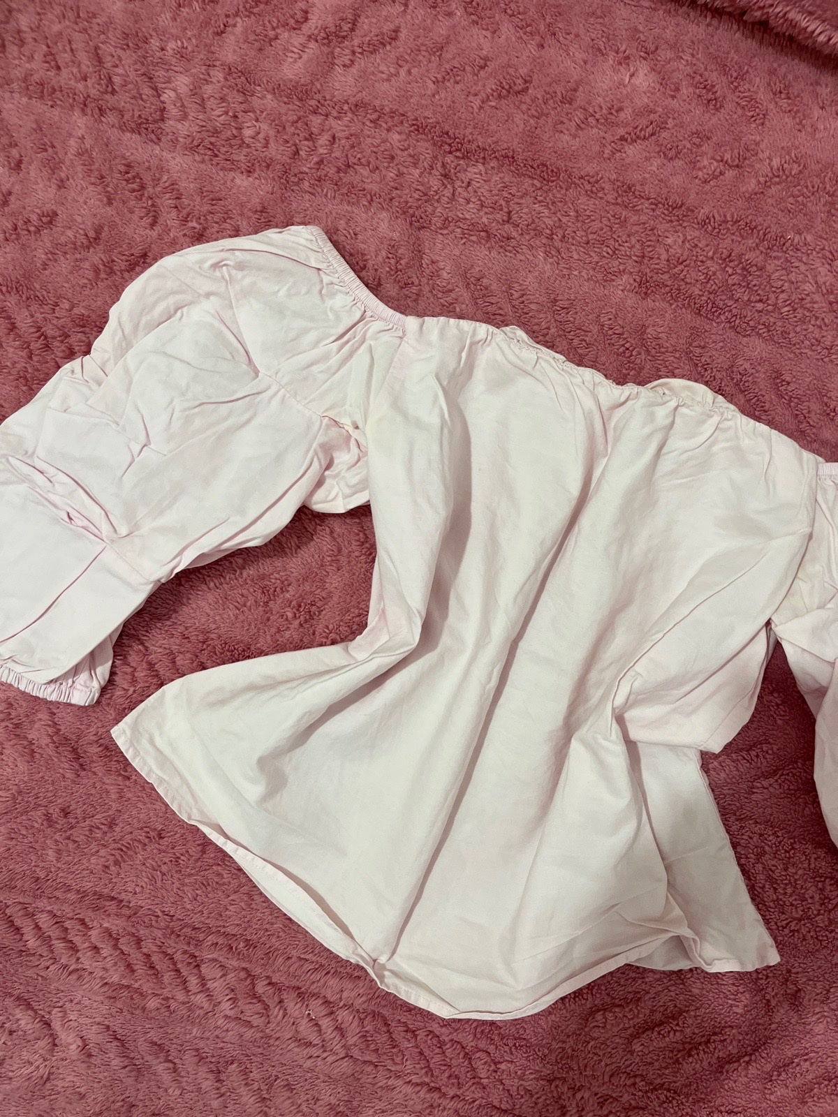 Chemise off shoulders rose bebe 