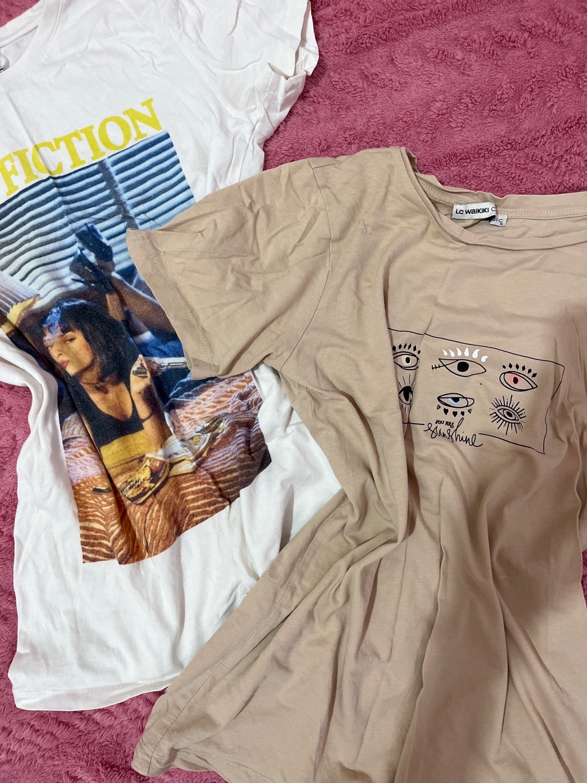 Lot 2 pulls marron clair et blanc