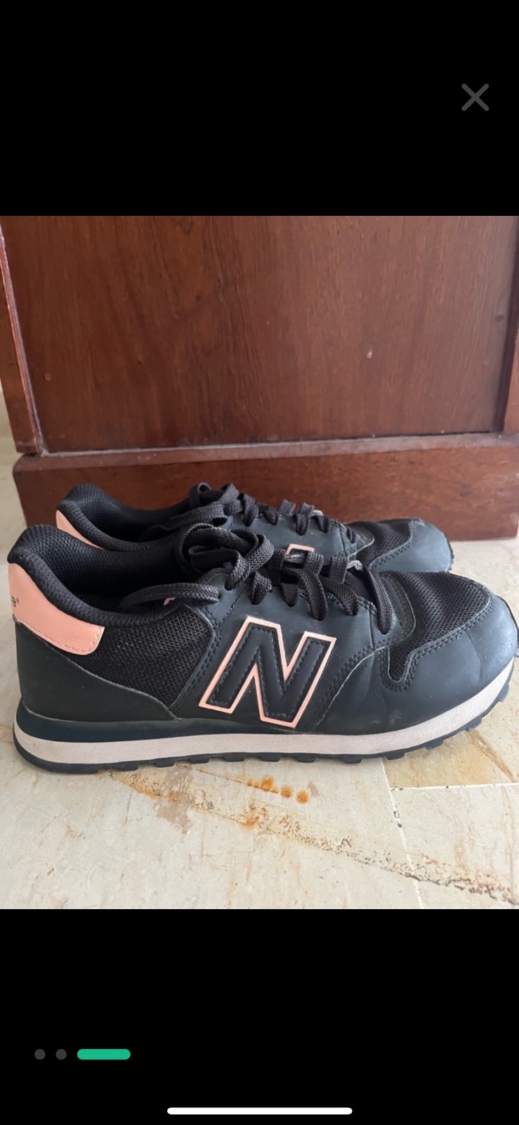 Basket new balance noire et rose