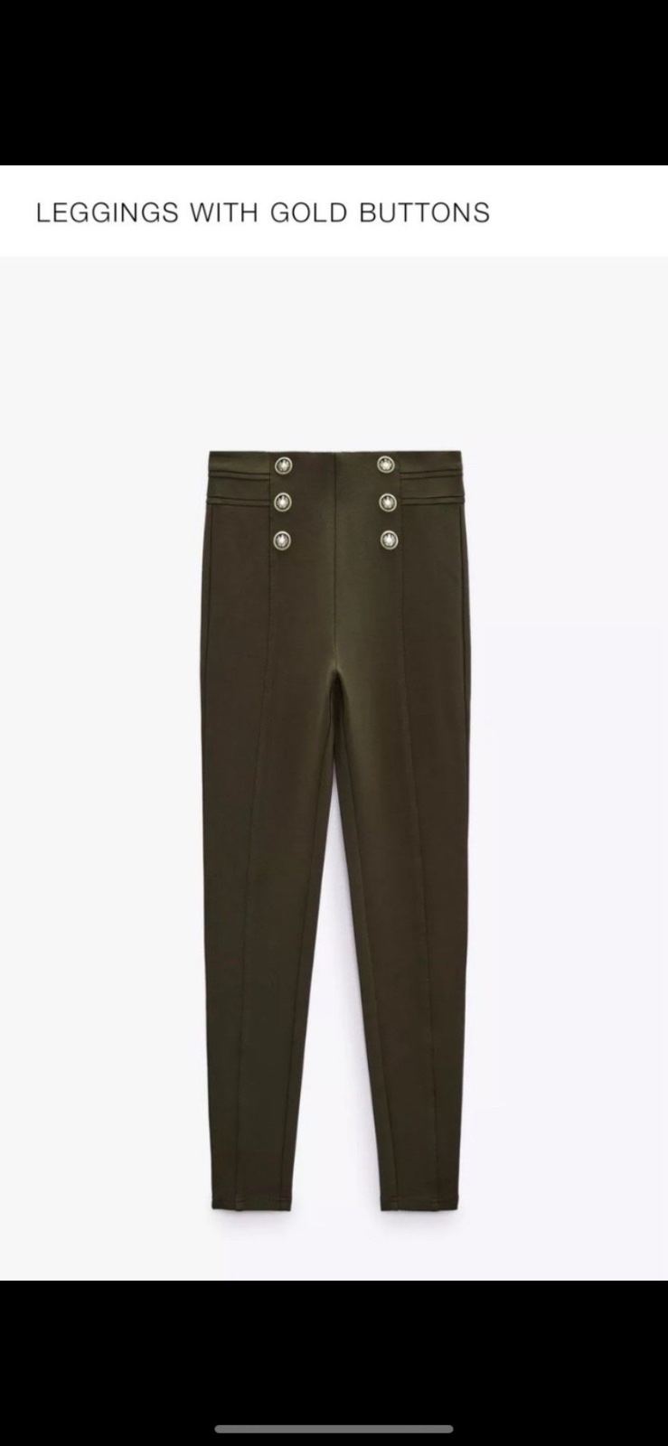 Legging zara taille haute M