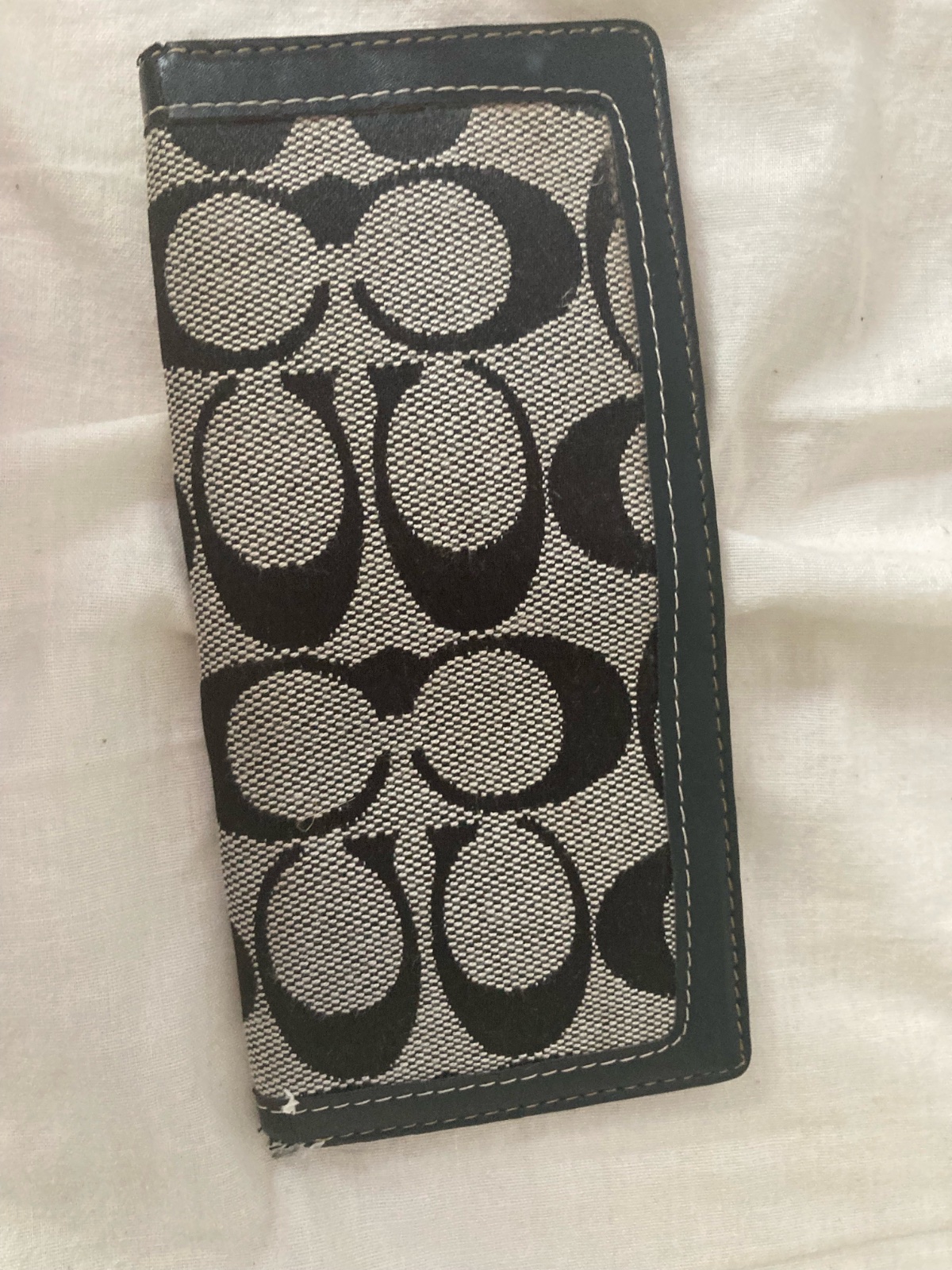 Vintage two fold coach wallet