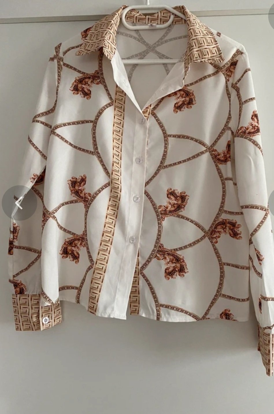 Chemise satinée imprimée  🤎
