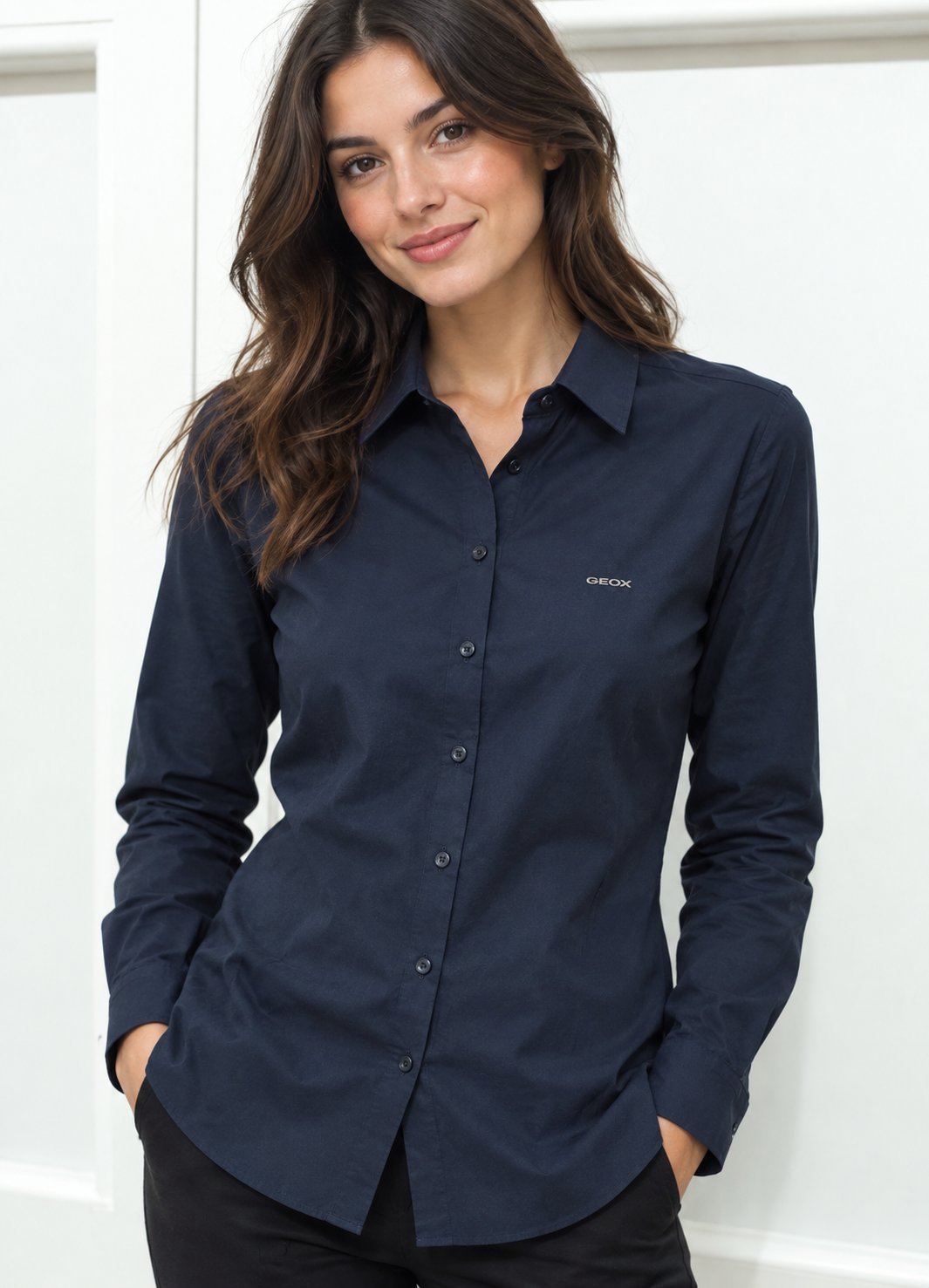 Chemise Geox bleu marine pour femme