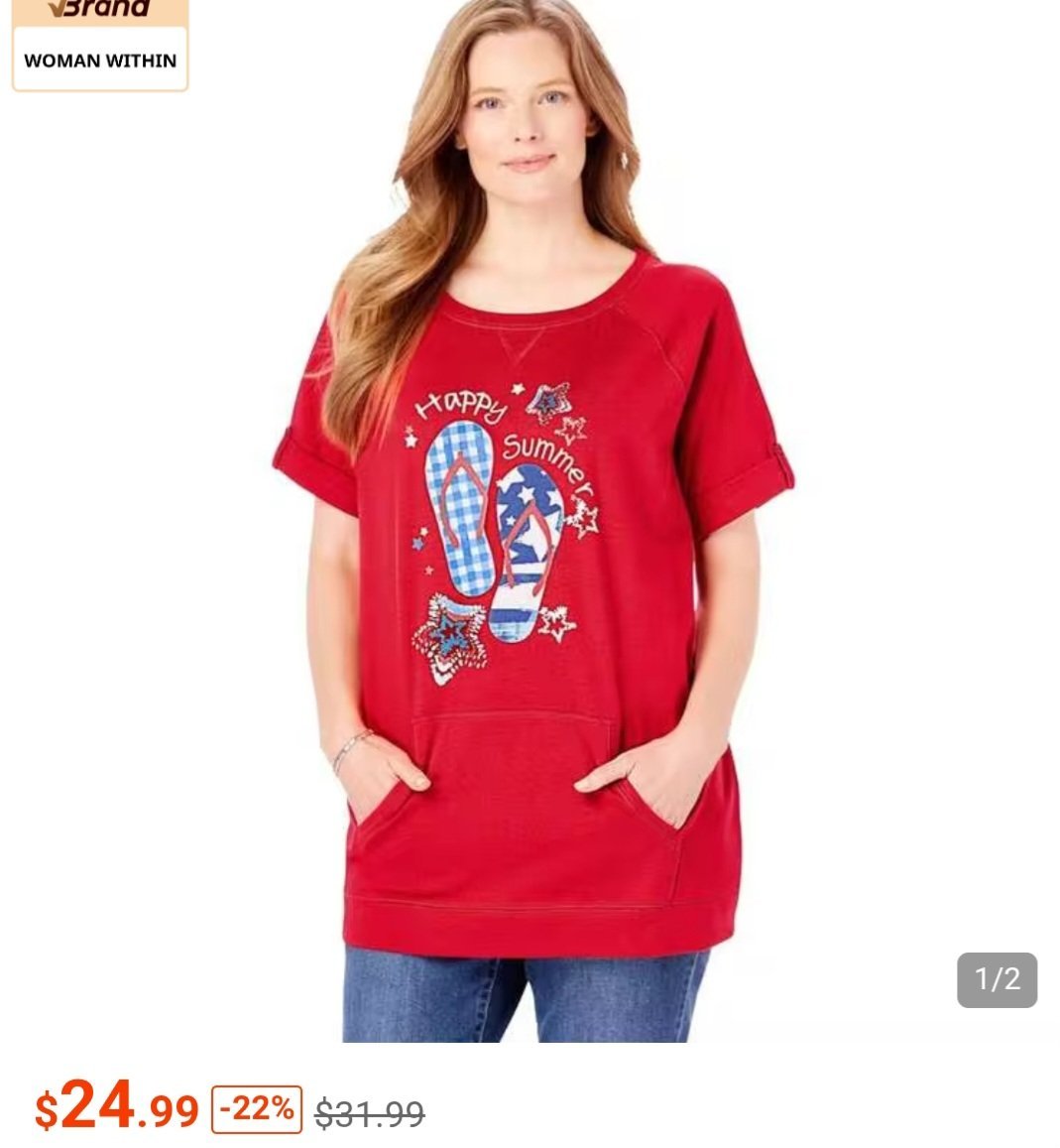 T-shirt hoodie oversize  avec une grande poche 
