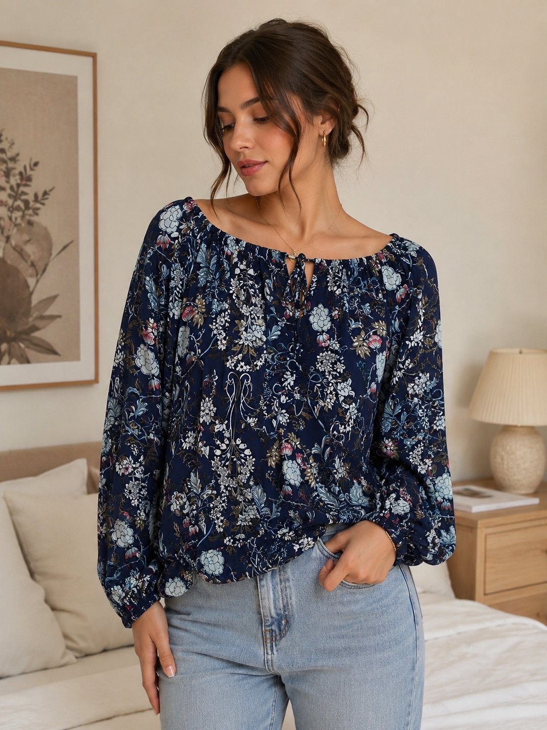 ✨ Blouse Fleurie Chic – Un charme intemporel 🌸💫