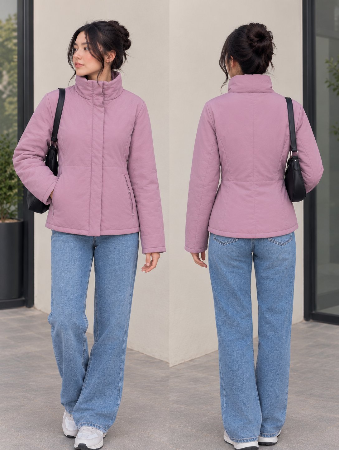  Veste rose mauve 💗