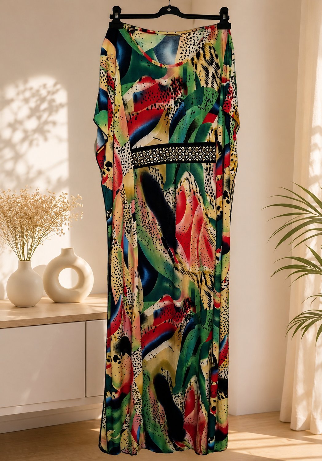 🌸 Caftan Bohème aux Couleurs Éclatantes ✨️ jamais portée en plus la taille est standard 🤍🤍